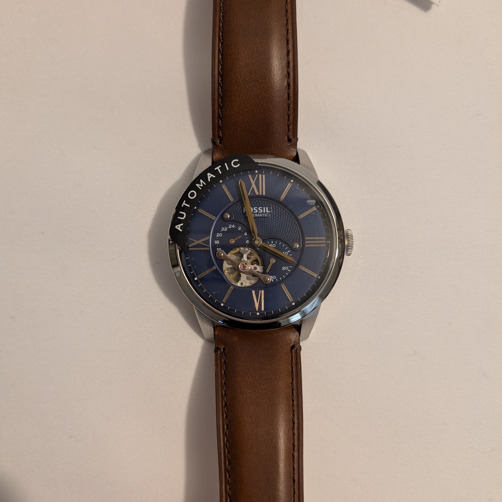 Fossil Men's Brown Leather Strap Watch